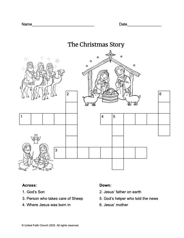 Featured image for “Christmas Story Crossword: Holy Night”