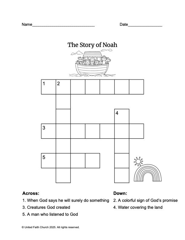 Featured image for “Noah’s Ark – Crossword: All Aboard”