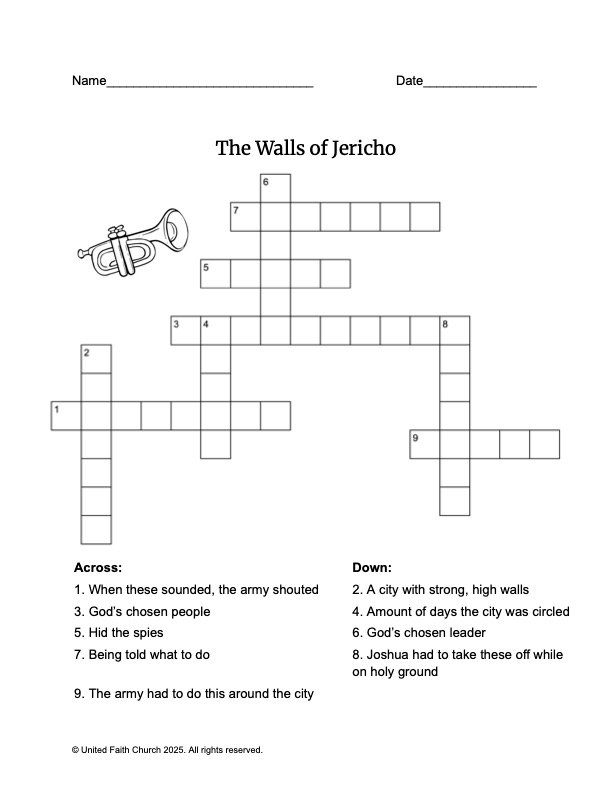 Featured image for “Walls of Jericho – Crossword”