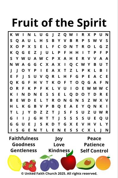 Featured image for “Fruit of the Spirit – Word Search”